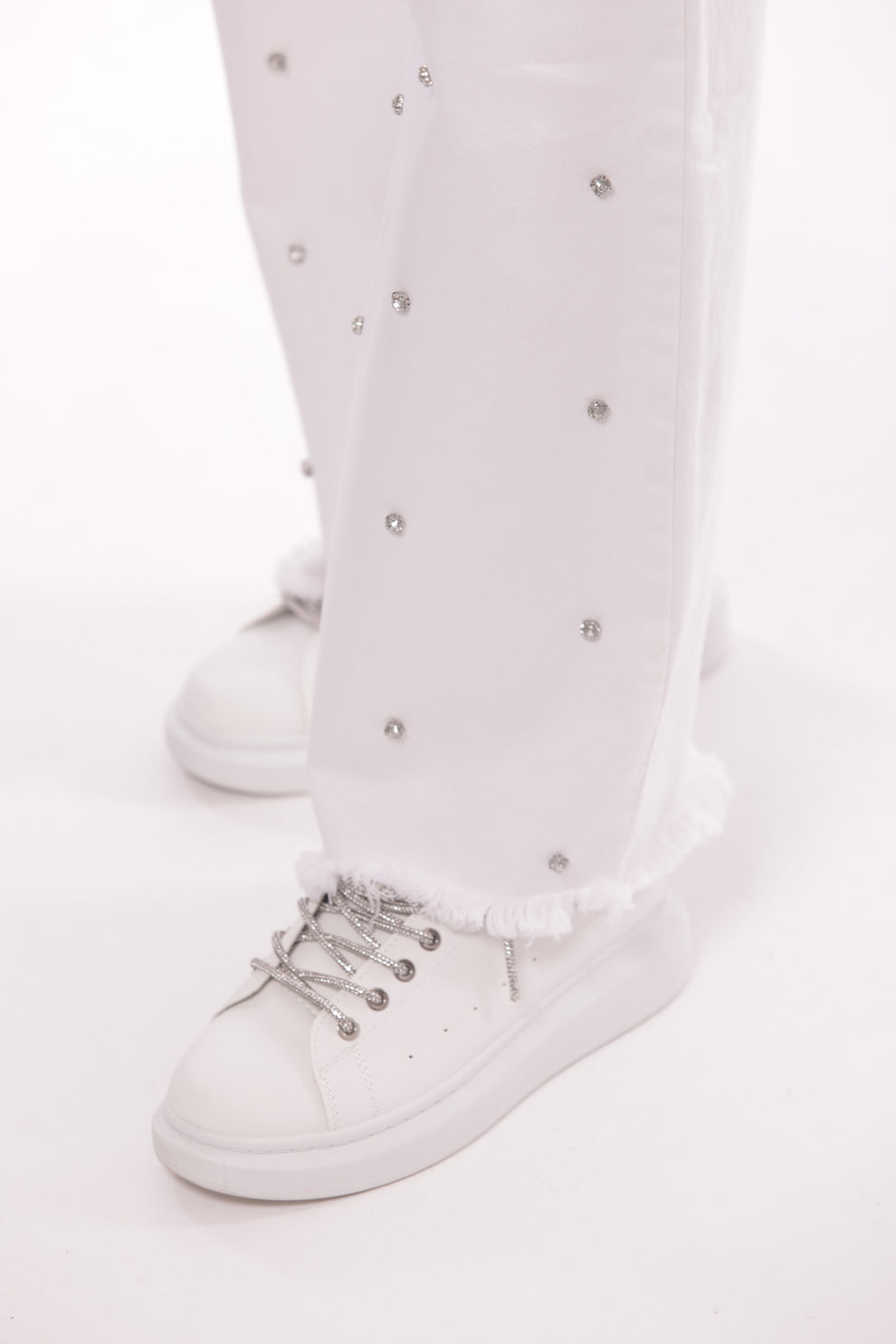 Jeans con strass