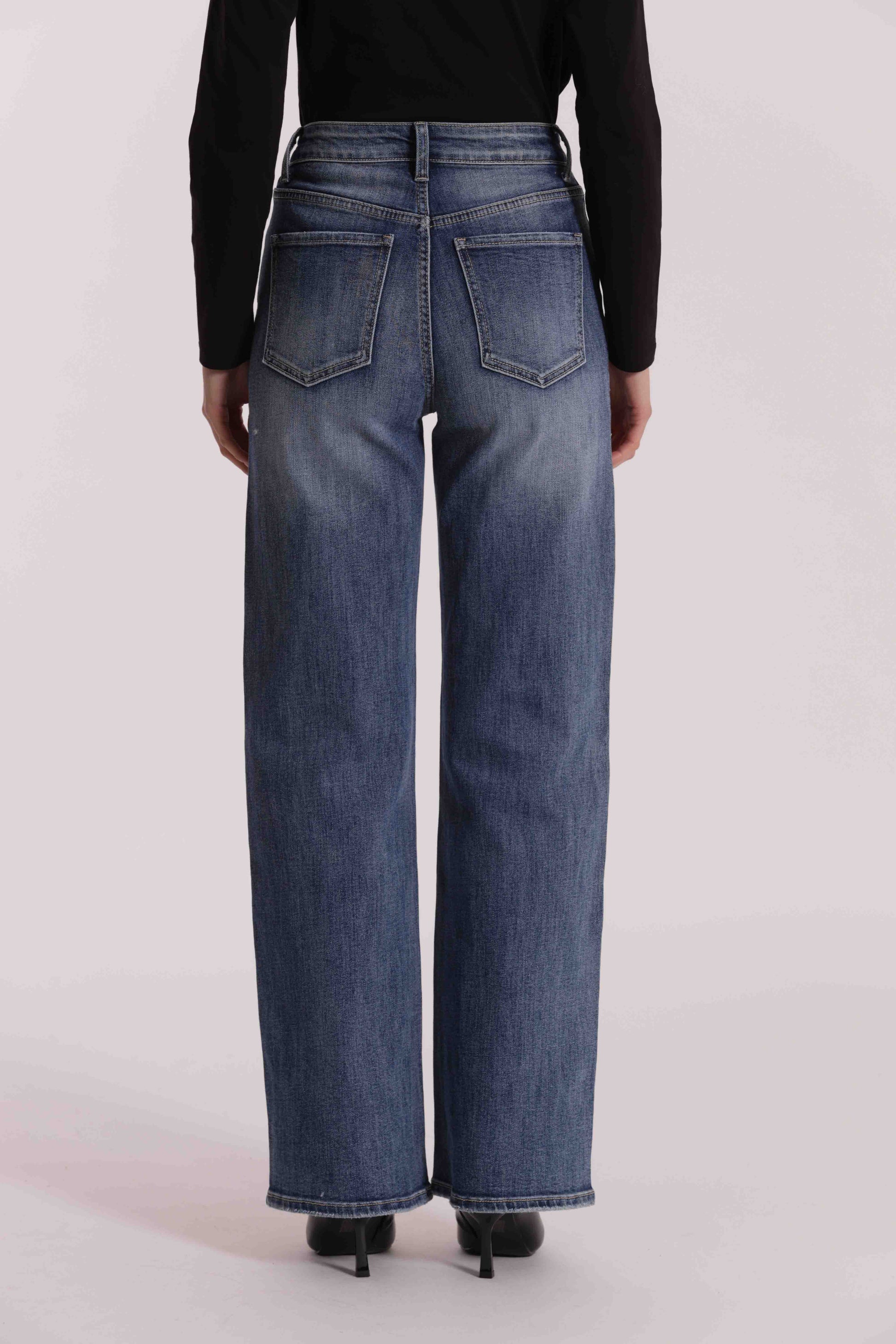 JEANS CON STRASS TRASPARENTI