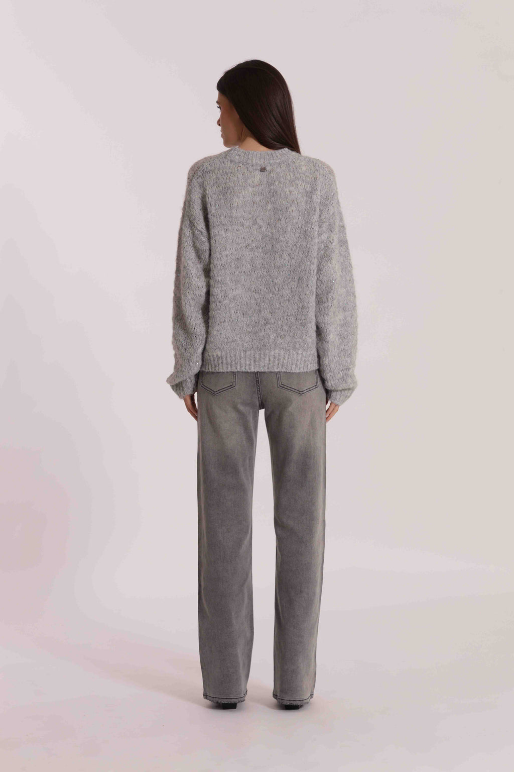 JEANS CON STRASS TRASPARENTI