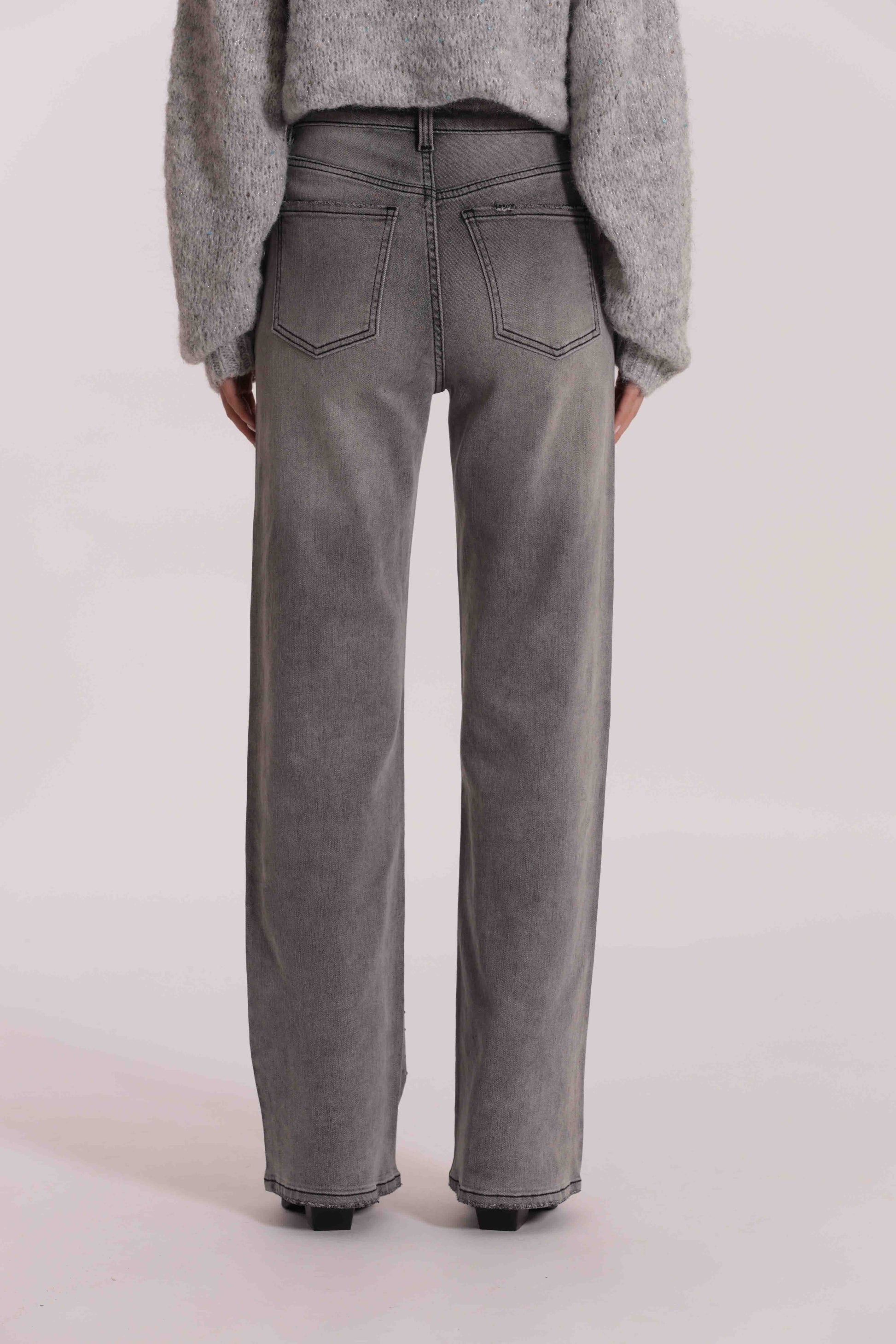JEANS CON STRASS TRASPARENTI