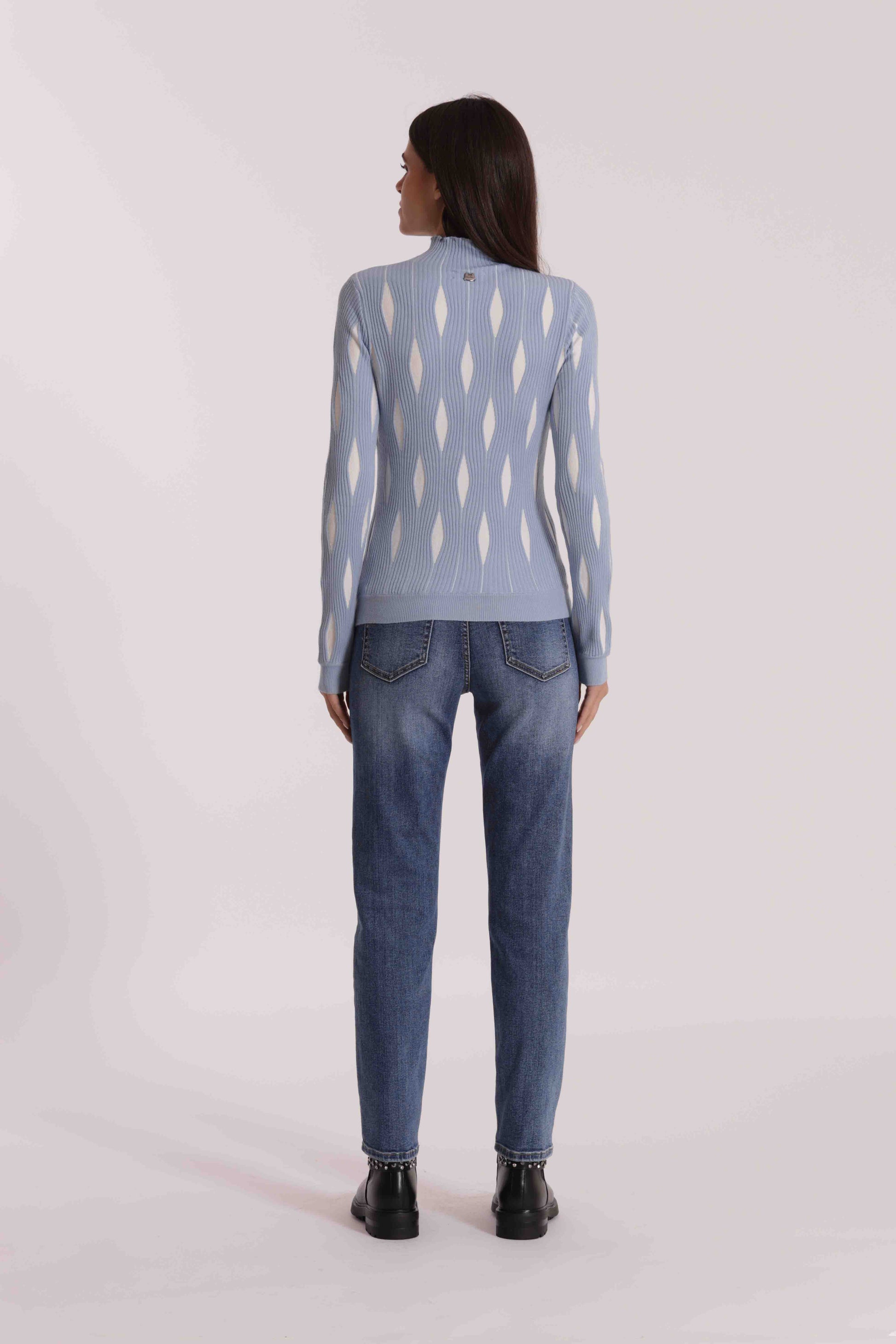 JEANS SIGARETTA CON STRASS