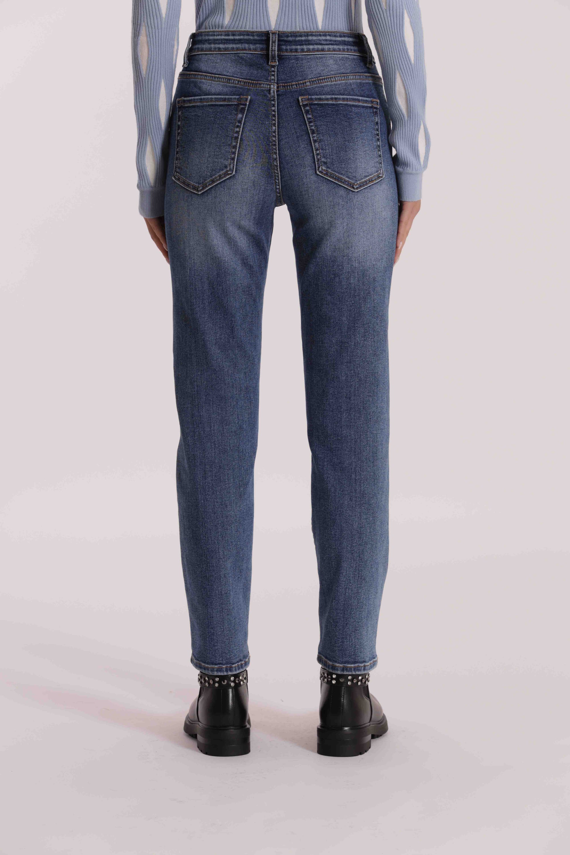 JEANS SIGARETTA CON STRASS
