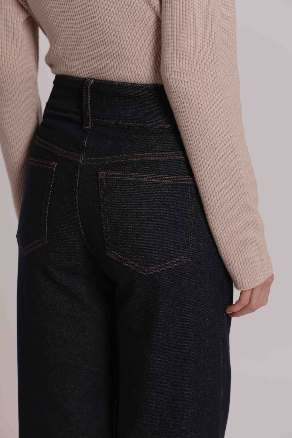 JEANS CON RISVOLTO ANIMALIER