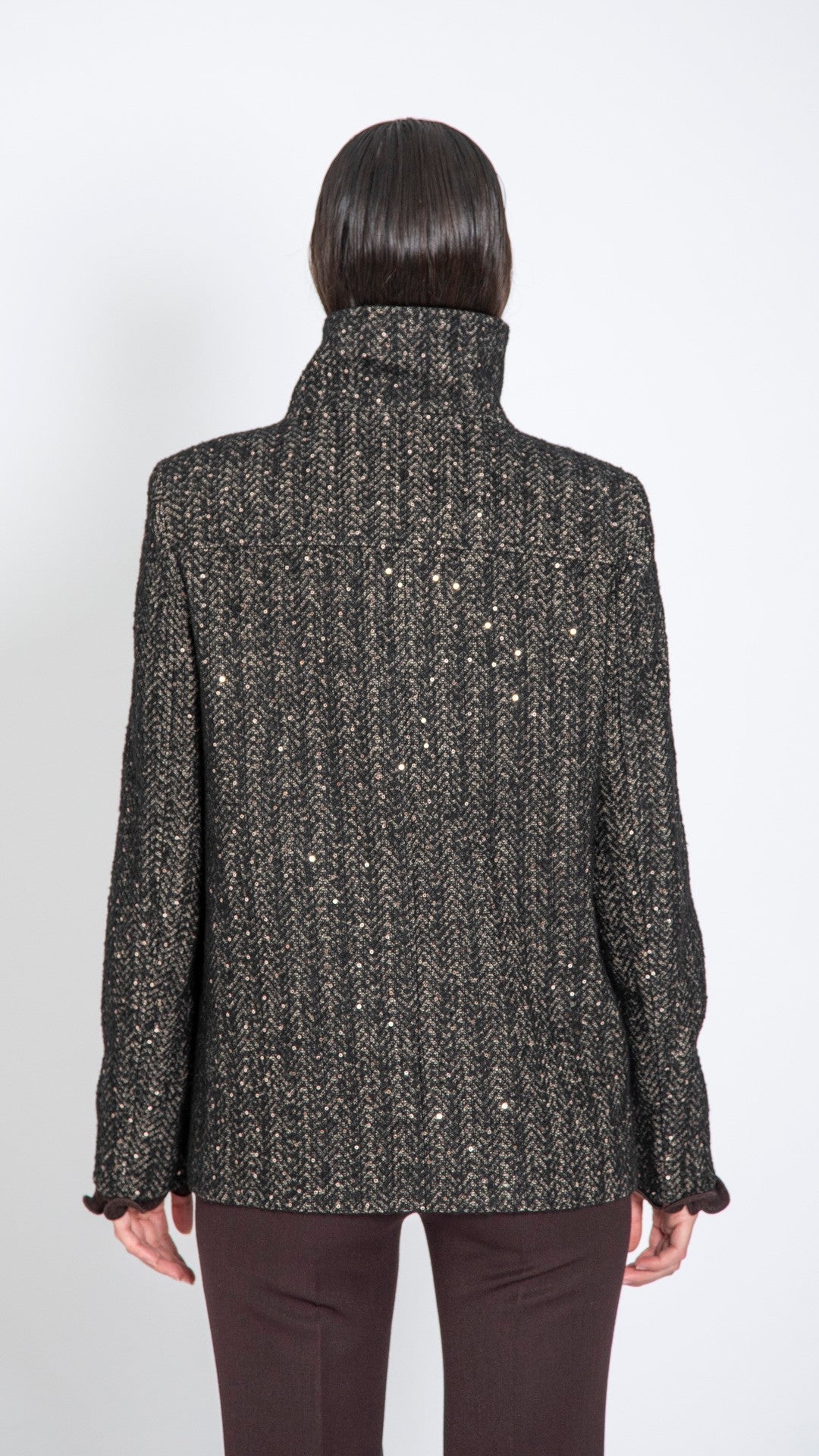 GIACCONE ELEGANTE SPINATO