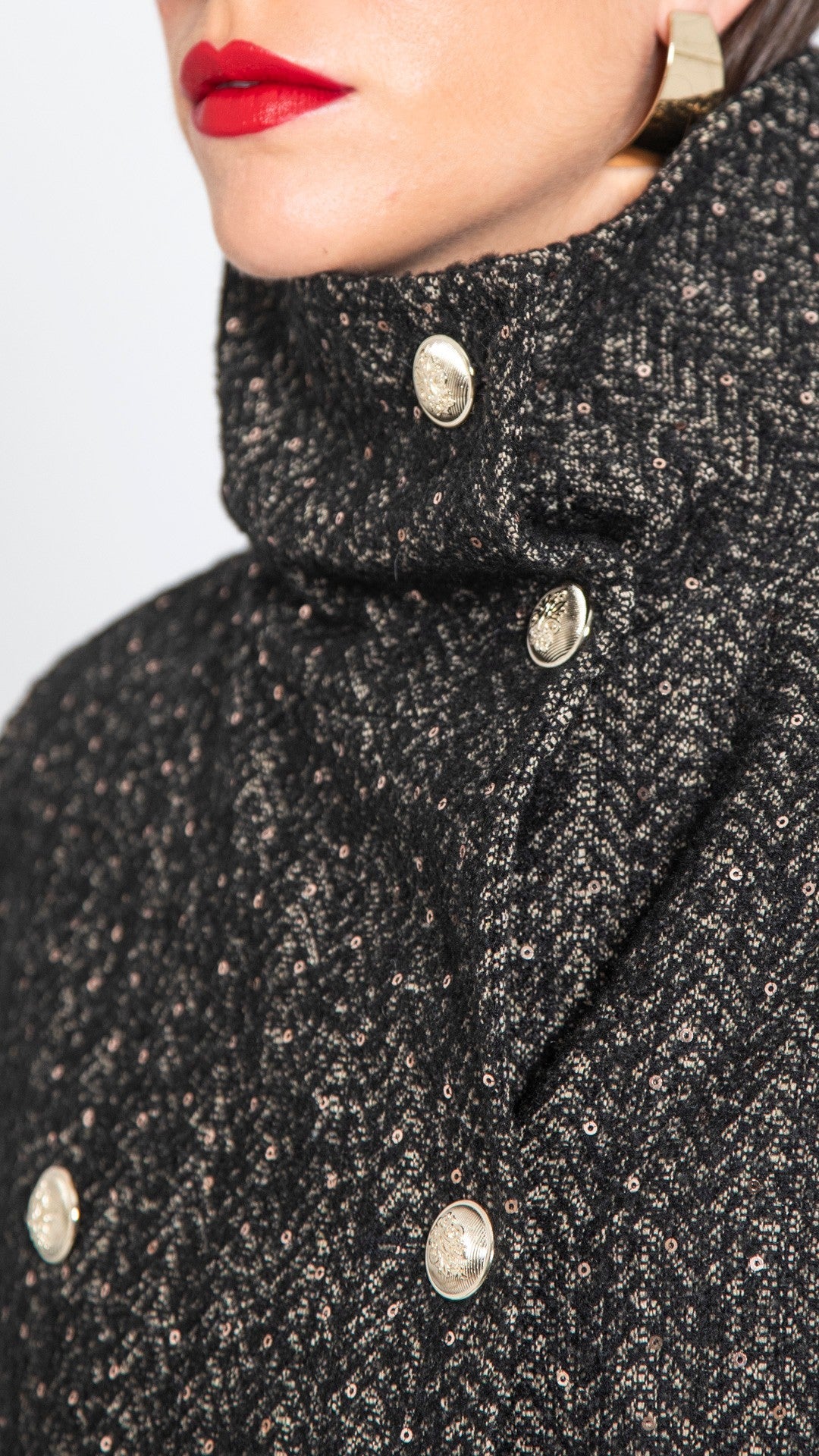 GIACCONE ELEGANTE SPINATO