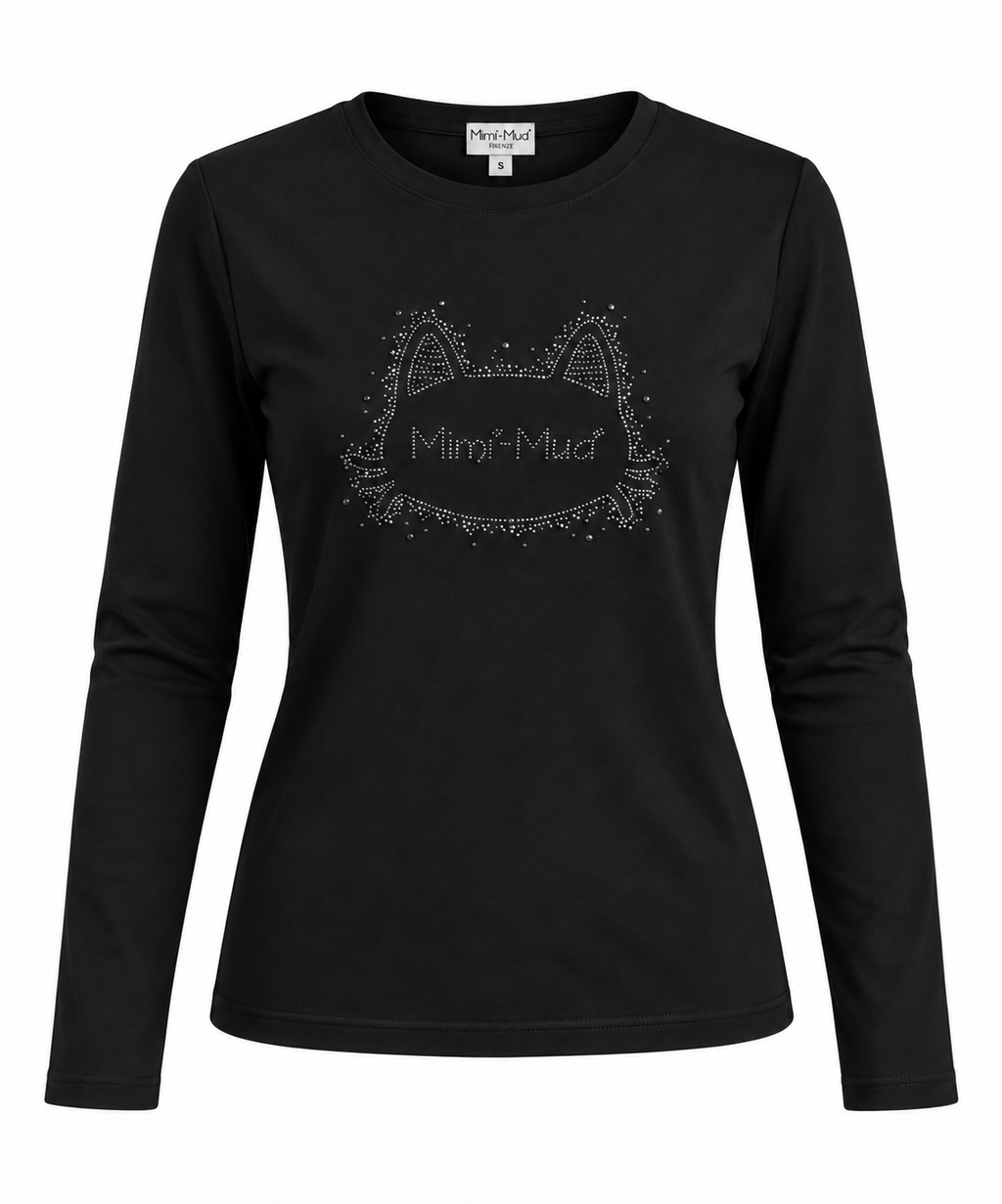 T-SHIRT MAN.LUNGHE CON GATTO