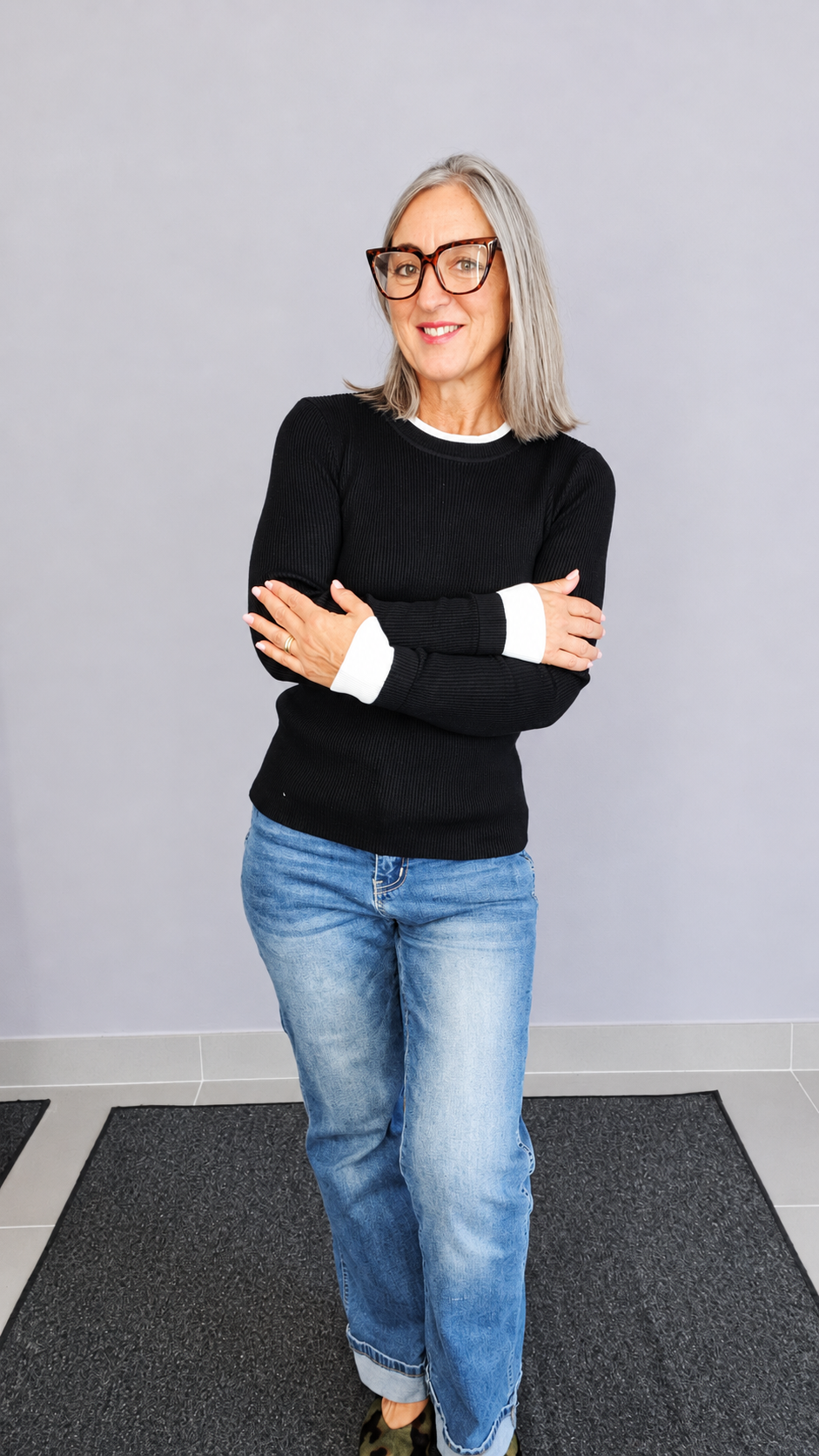 MAGLIA BICOLOR A COSTINE