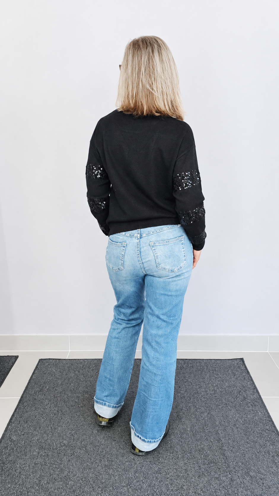 MAGLIA RIGHE PAILLETTES