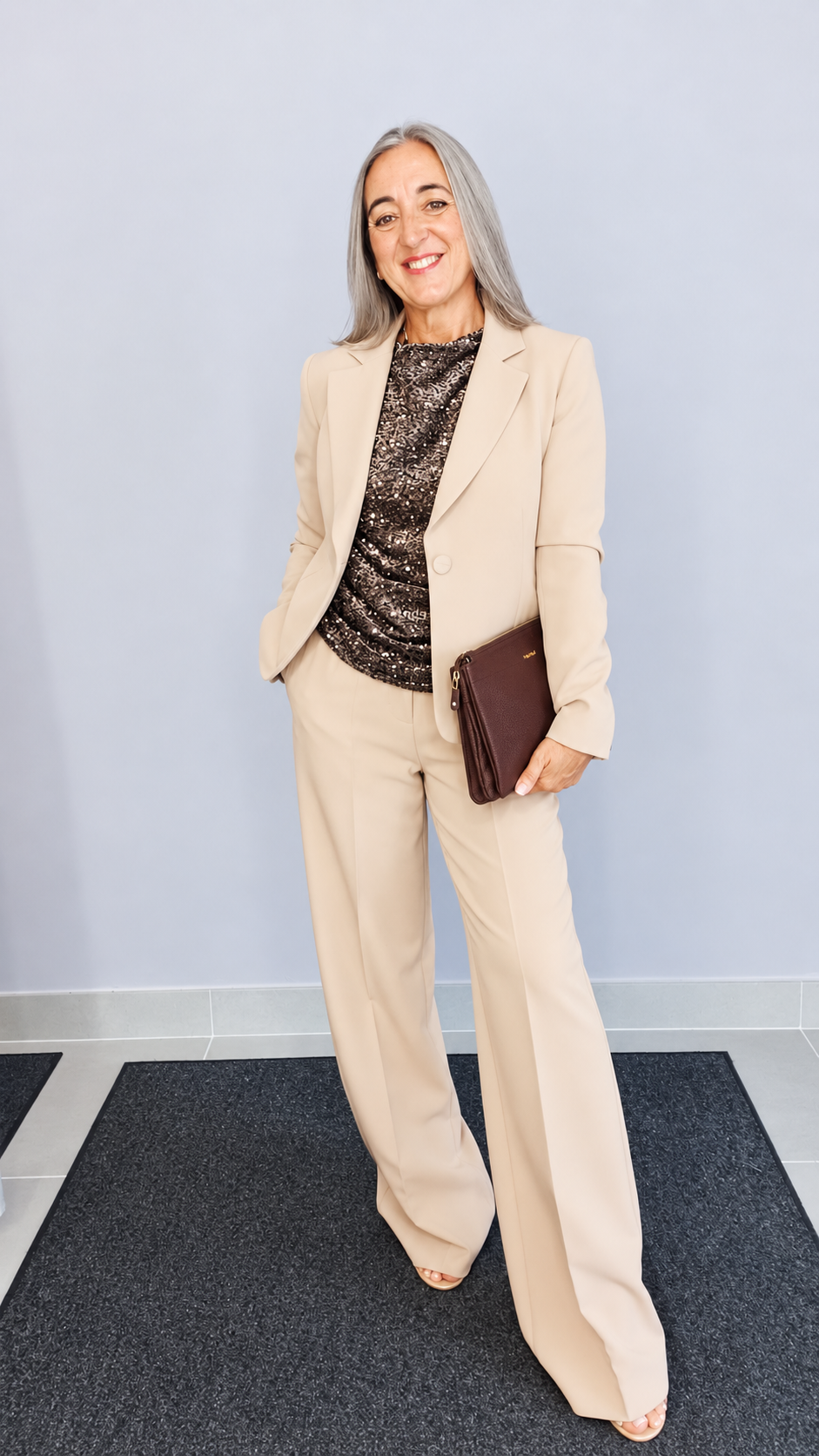 PANTALONE PALAZZO CON ELASTICO DIETRO