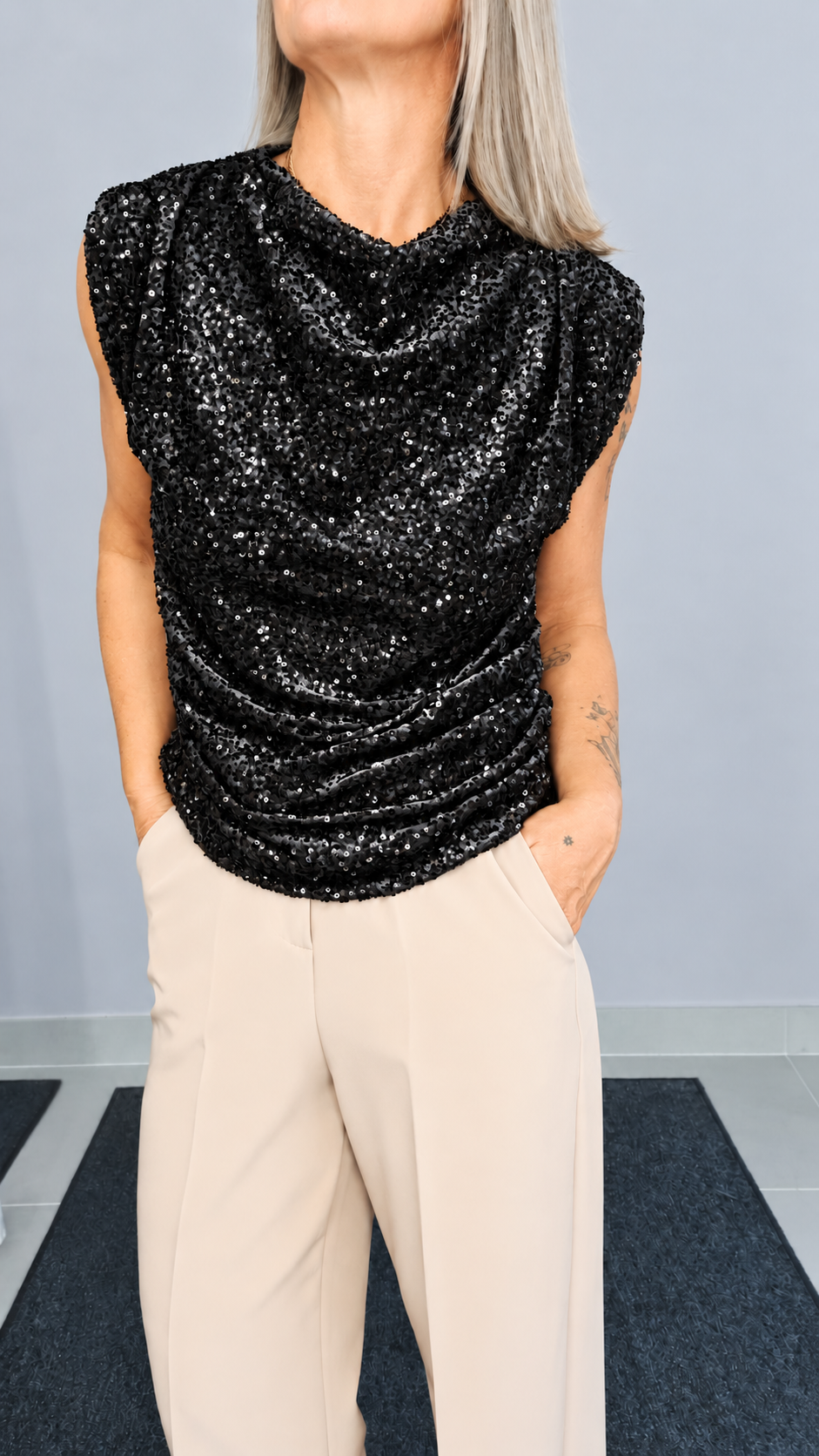 TOP MICRO PAILLETTES