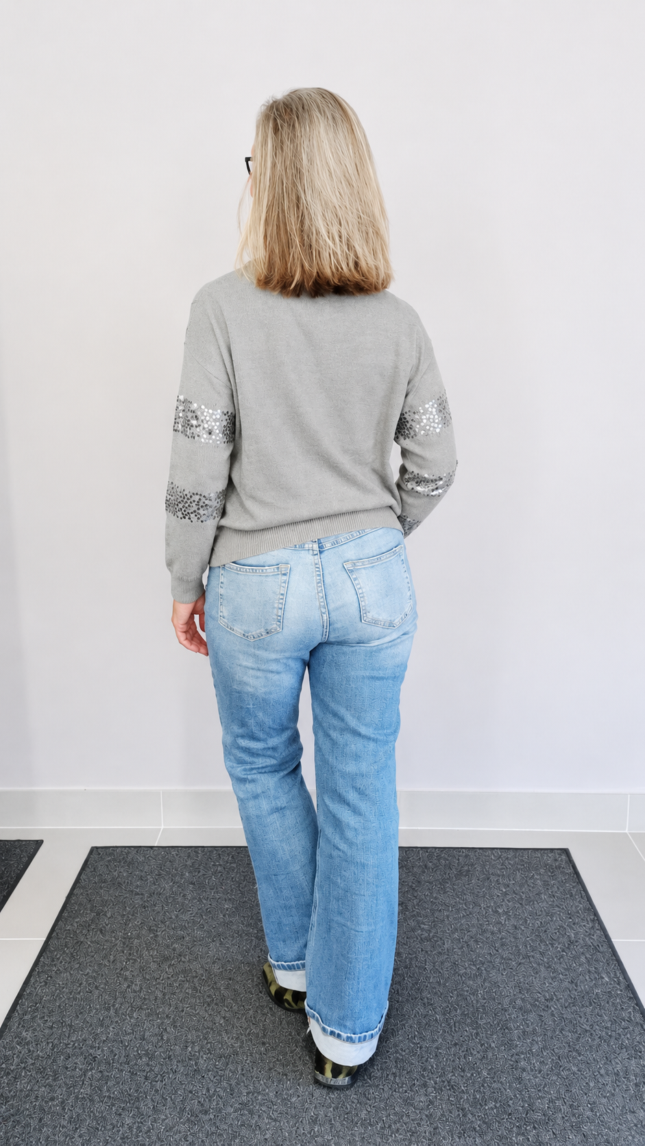 MAGLIA RIGHE PAILLETTES