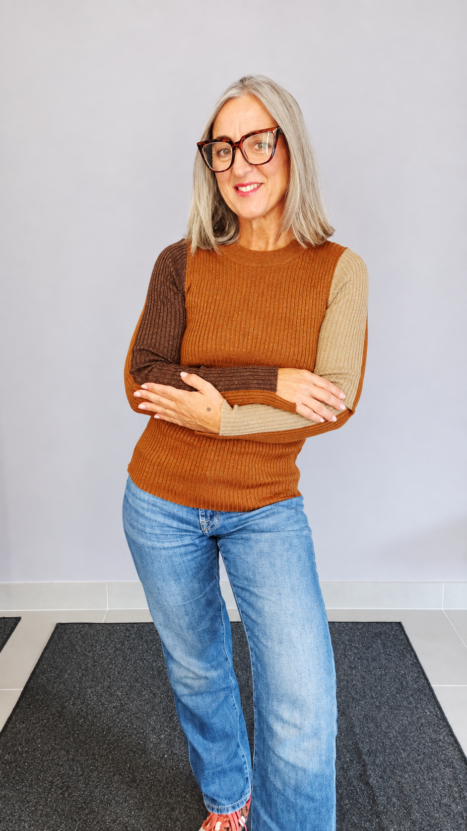 MAGLIA LUREX TRICOLOR