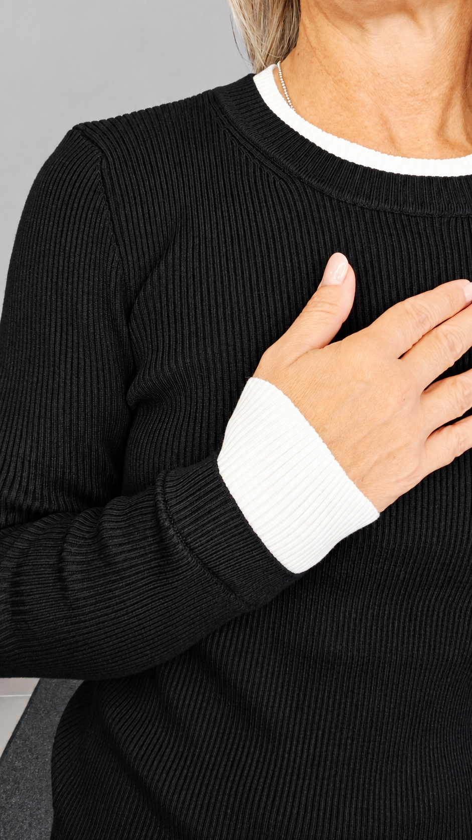 MAGLIA BICOLOR A COSTINE
