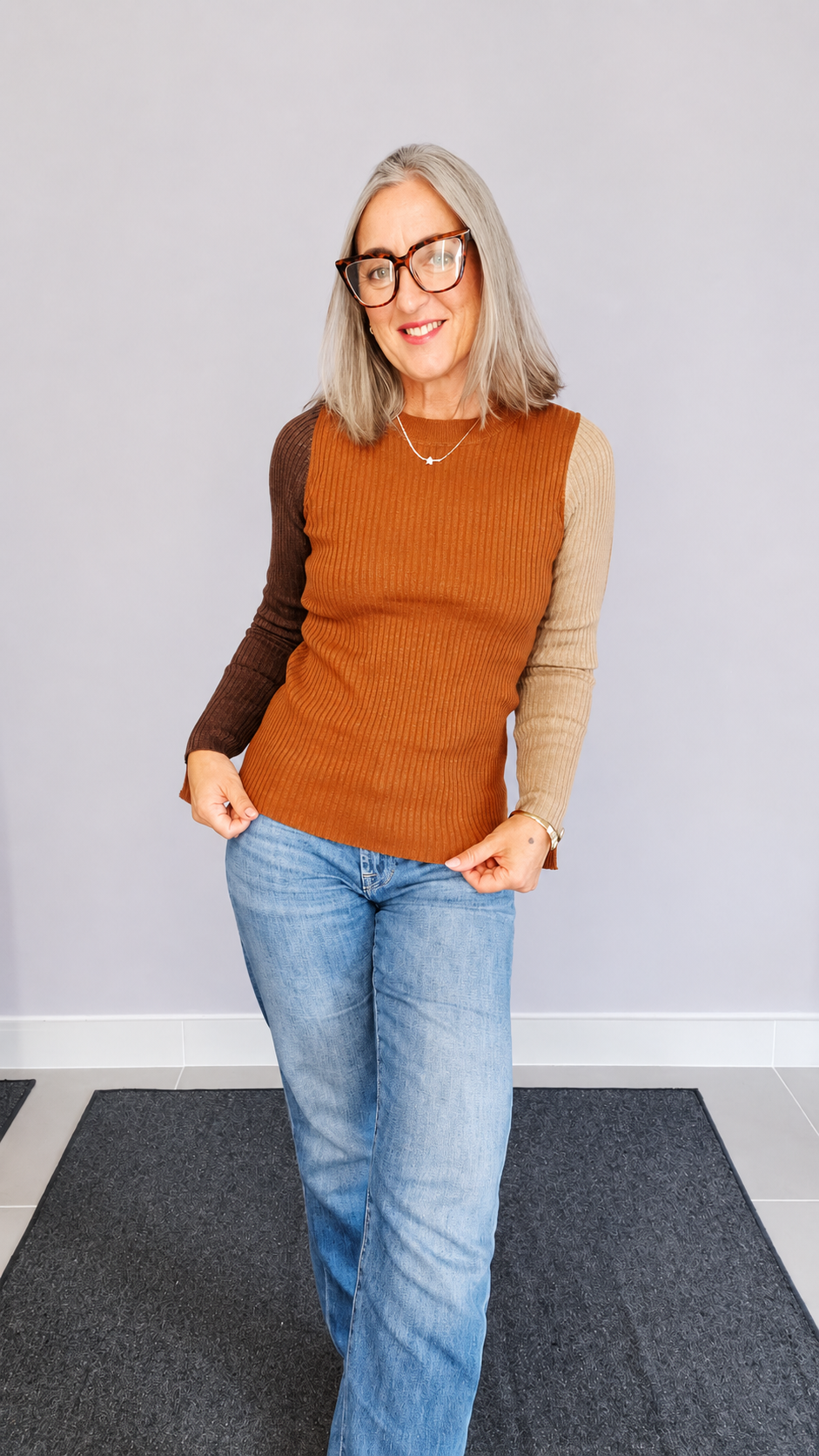 MAGLIA LUREX TRICOLOR