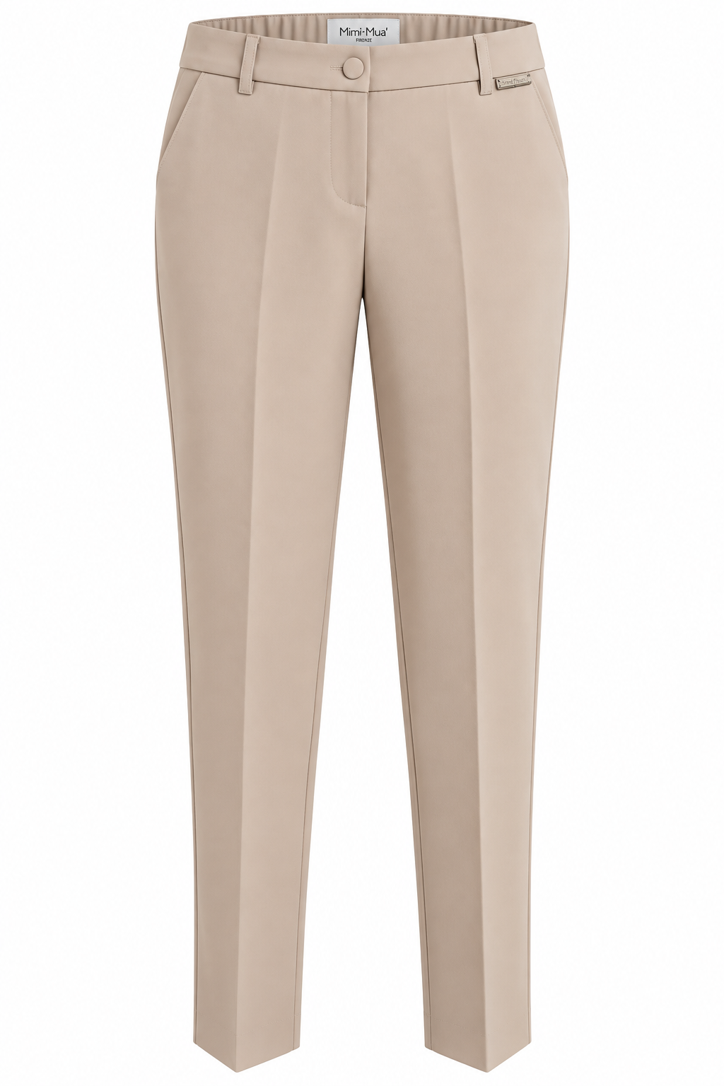 PANTALONE SIGARETTA CON ELASTICO DIETRO