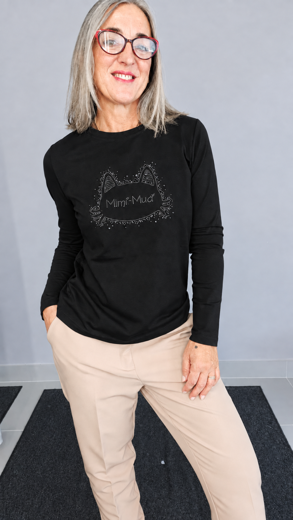 T-SHIRT MAN.LUNGHE CON GATTO